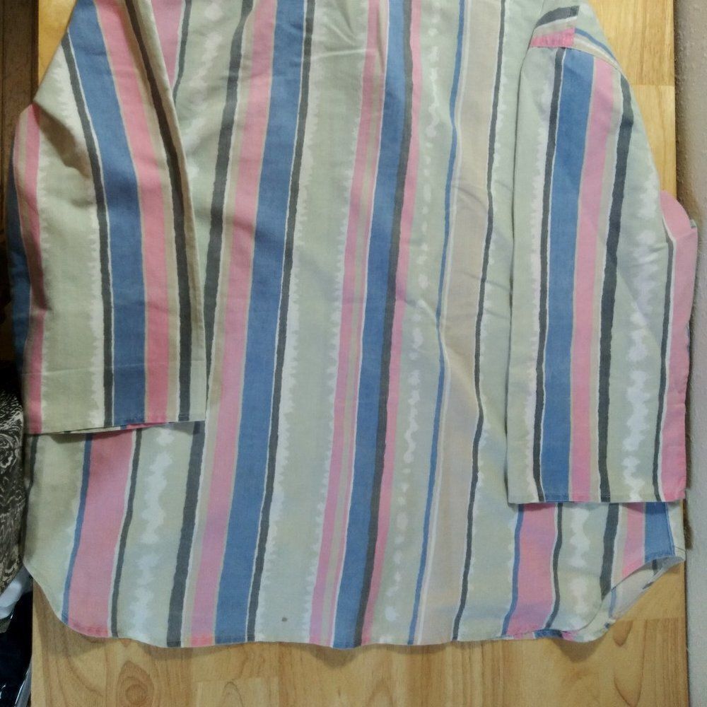 Vintage Cabrais Striped Button Down Shirt - Picture 5 of 8